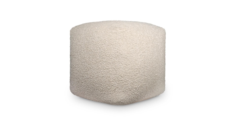 Melbourne Boucle Pouf  Beige image number 0